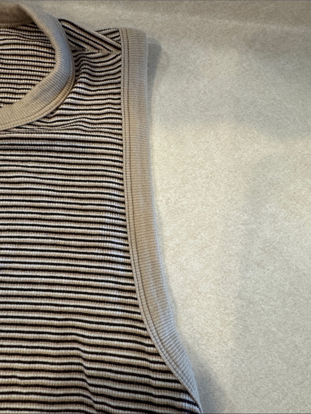 lululemon athletica Striped Tank Top in Beige and Black - Picture 4 of 10